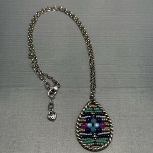 Brighton Wisteria Beaded Teardrop Necklace